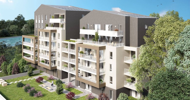 Achat / Vente immobilier neuf Bischheim à quelques pas du canal de la Marne au Rhin (67800) - Réf. 12325