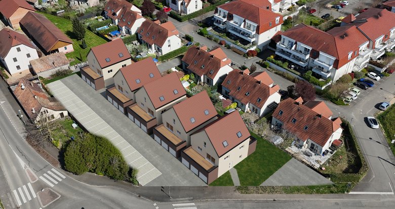 Achat / Vente immobilier neuf Ebersheim secteur résidentiel proche bus A (67600) - Réf. 13853
