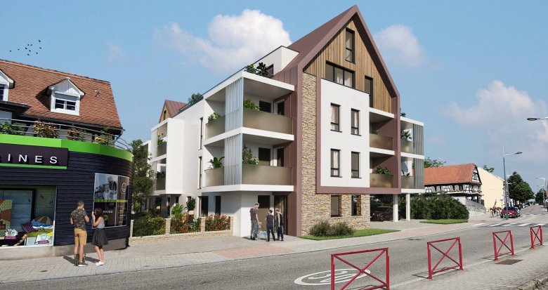 Achat / Vente immobilier neuf Eckbolsheim en plein hypercentre (67201) - Réf. 8335