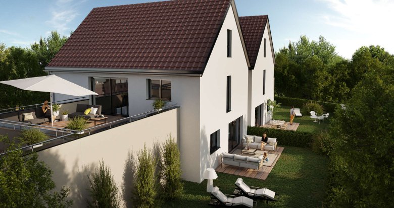 Achat / Vente immobilier neuf Ettendorf à quelques pas du coeur de bourg calme (67350) - Réf. 8449