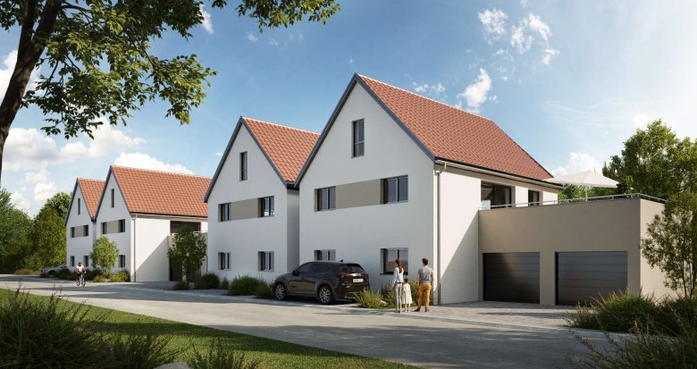 Achat / Vente immobilier neuf Ettendorf à quelques pas du coeur de bourg calme (67350) - Réf. 8449
