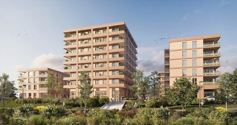 Achat / Vente immobilier neuf Huningue au pied du parc des Eaux Vives (68330) - Réf. 8257