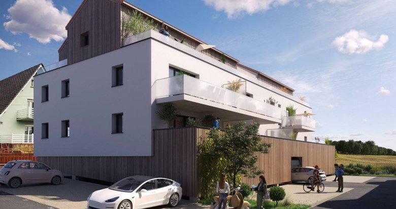 Achat / Vente immobilier neuf Mittelschaeffolsheim à 6 min en voiture de Brumath (67170) - Réf. 12513