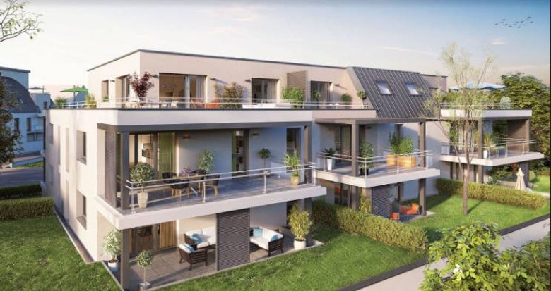 Achat / Vente immobilier neuf Strasbourg coeur quartier Robertsau (67000) - Réf. 12121