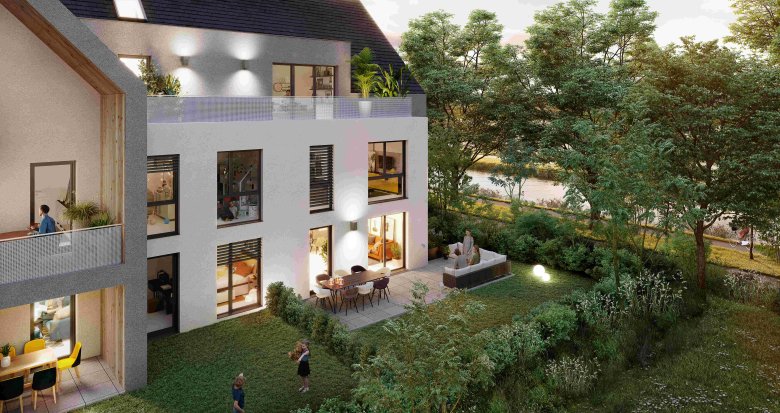 Achat / Vente immobilier neuf Vendenheim proche Shopping Promenade le long du canal (67550) - Réf. 12385