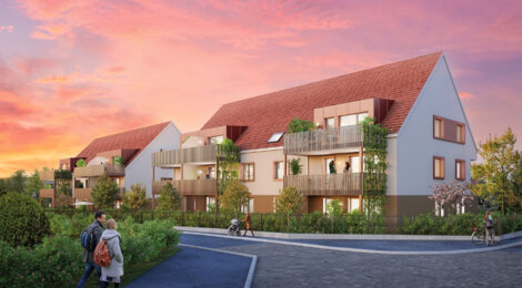 Programme immobilier neuf VILLAS L'ECRIN - Bischoffsheim : logements neufs sécurisés et verdoyants proche des commodités (67870) - Référence : 7870