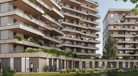 Programme immobilier neuf Les jardins République - Colmar centre et gare de Colmar accessibles dans un rayon de 8 min à pied (68000) - Référence : 14004