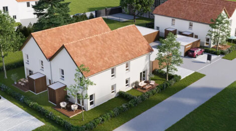 Programme immobilier neuf LES carrés darian - Dachstein duplex avec jardin à 26 min de Strasbourg (67120) - Référence : 18396