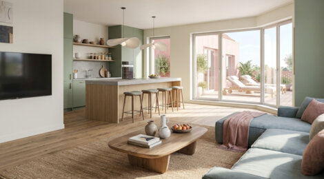 Programme immobilier neuf EDINGSTONE - Dingsheim : logements neufs sécurisés et verdoyants en quartier ancien (67370) - Référence : 7792