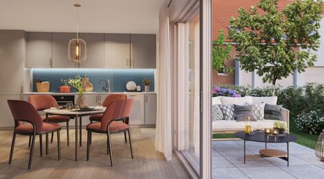 Programme immobilier neuf Les Jardins d'Ostara - Haguenau : logements neufs sécurisés et verdoyants proche des commodités (67500) - Référence : 18036