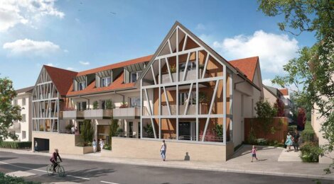 Programme immobilier neuf Villa du Lion - Hoenheim : logements neufs sécurisés et verdoyants proche des commodités (67800) - Référence : 15342