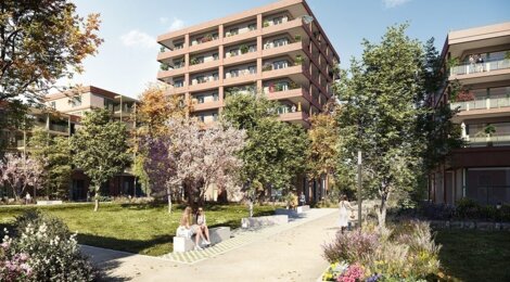 Programme immobilier neuf JARDIN DES EAUX VIVES - Huningue : logements neufs sécurisés et verdoyants proche des commodités (68330) - Référence : 15382