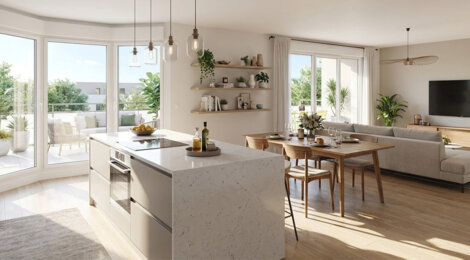 Programme immobilier neuf les terrasses du muhlbach - Huttenheim logements du 2 au 5 pièces dans un cadre verdoyant (67230) - Référence : 17967