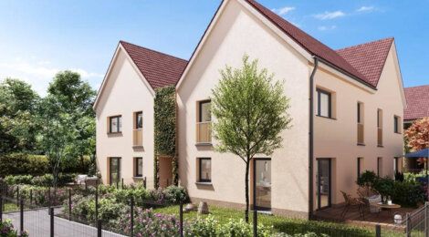 Programme immobilier neuf LES CARRES CECILE - Krautergersheim proche de Strasbourg (67880) - Référence : 9435