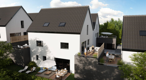 Programme immobilier neuf Les DUOS de Larende -  Lutzelhouse : logements DUO neufs sécurisés et verdoyants proche de Molsheim (67130) - Référence : 7576