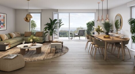 Programme immobilier neuf Les Promenades - Metz cadre jardin avec vues sur Mont-Saint-Quentin (57000) - Référence : 18077
