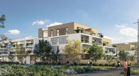Programme immobilier neuf Les Promenades - Metz cadre jardin avec vues sur Mont-Saint-Quentin (57000) - Référence : 18077