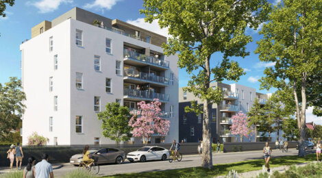 Programme immobilier neuf Les Bateliers - Mulhouse : logements neufs sécurisés et verdoyants proche des commodités (68100) - Référence : 15553