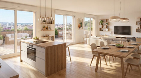 Programme immobilier neuf LIBERTY - Nancy cadre végétalisé à 18 min de la gare (54000) - Référence : 18045