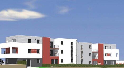 Programme immobilier neuf Résidence Saint Martin - Rombas : Appartements T2–T3 avec espaces extérieurs et prestations haut de gamme près des espaces verts (57120) - Référence : 136