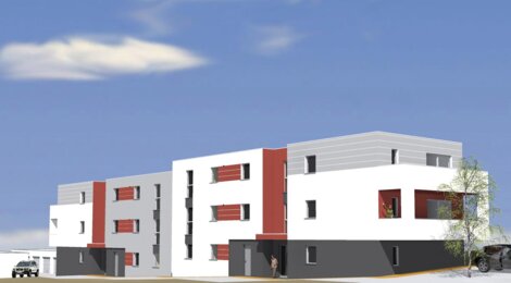 Programme immobilier neuf Résidence Saint Martin - Rombas : Appartements T2–T3 avec espaces extérieurs et prestations haut de gamme près des espaces verts (57120) - Référence : 136