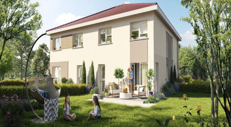Programme immobilier neuf ISOLA - Rosenau : Résidence T4 avec cadre naturel et luminosité optimale proche de Saint-Louis (68128) - Référence : 4436