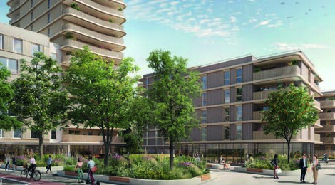 Programme immobilier neuf L'ARCHIPEL 3F - 1 - Saint-Louis : logements neufs sécurisés et verdoyants proche des transports frontaliers (68300) - Référence : 15771