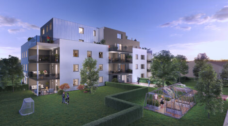 Programme immobilier neuf ZOEY - Souffelweyersheim : Résidence T2–T4 avec cadre écologique et confort optimisé proche des commodités (67460) - Référence : 6365