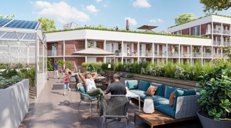 Programme immobilier neuf Le Cœur Du Rhin - Phase 1 -  Strasbourg : logements neufs sécurisés et verdoyants proche des commodités (67000) - Référence : 15352