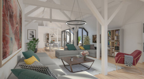 Programme immobilier neuf OSTEL SAINTE ODILE - Strasbourg : Résidence T2–T4 avec architecture haussmannienne et confort moderne proche des commodités (67000) - Référence : 17486