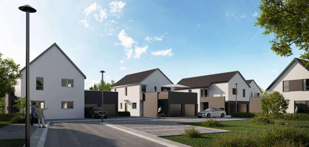 Programme immobilier neuf L'ORIZZONTE - Bischwiller : Résidence T3–T4 avec cadre résidentiel et confort optimisé proche des commodités (67240) - Référence : 7100
