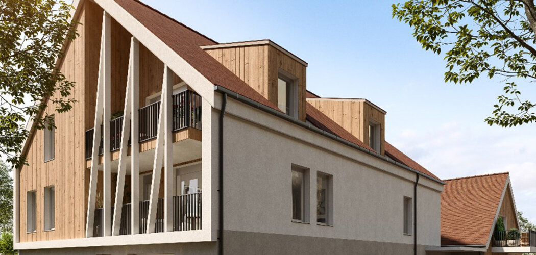 Programme immobilier neuf VILLA ARBORA - Bruebach logements avec extérieur près des pôles alsaciens (68440) - Référence : 17453
