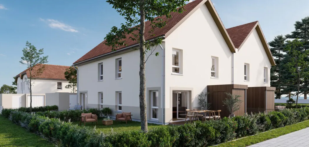 Programme immobilier neuf LES carrés darian - Dachstein duplex avec jardin à 26 min de Strasbourg (67120) - Référence : 18396