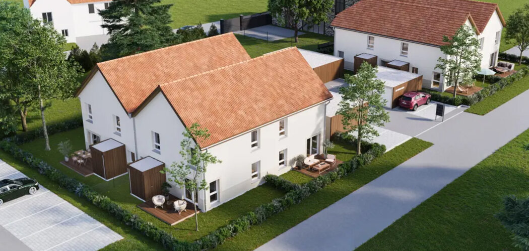 Programme immobilier neuf LES carrés darian - Dachstein duplex avec jardin à 26 min de Strasbourg (67120) - Référence : 18396