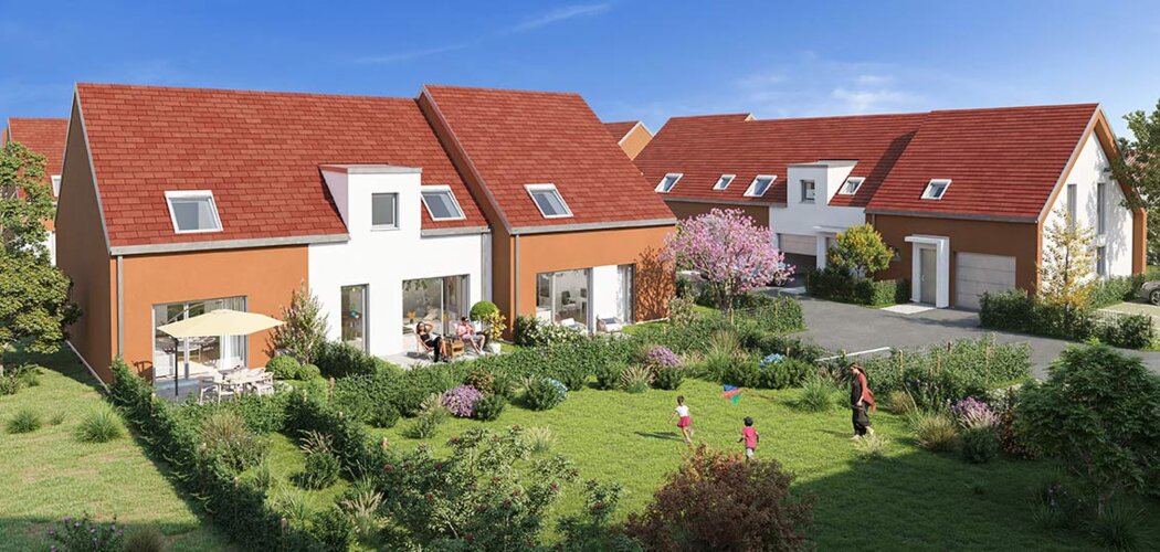 Programme immobilier neuf Les Jardins d'Ostara - Haguenau : logements neufs sécurisés et verdoyants proche des commodités (67500) - Référence : 18036