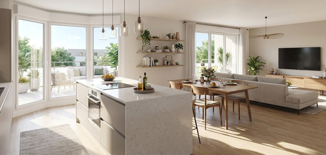 Programme immobilier neuf les terrasses du muhlbach - Huttenheim logements du 2 au 5 pièces dans un cadre verdoyant (67230) - Référence : 17967