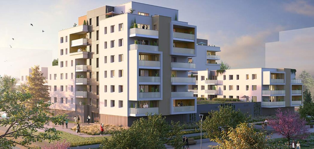 Programme immobilier neuf Les Promenades Gutenberg - Schiltigheim : Résidence T2–T5 avec cadre verdoyant et confort optimisé proche des commodités (67300) - Référence : 7013