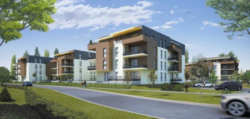 Programme immobilier neuf  - Terville : Appartements T3–T5 en architecture moderne avec espaces verts et accès cyclable (57180) - Référence : 17