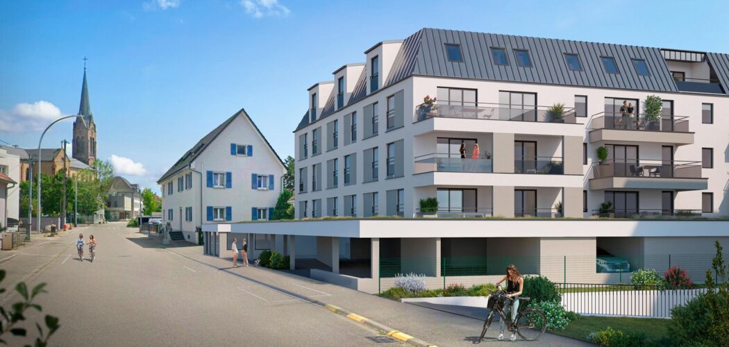 Programme immobilier neuf Cœur Village - Village-Neuf à 4 min de la frontière allemande (68128) - Référence : 18264