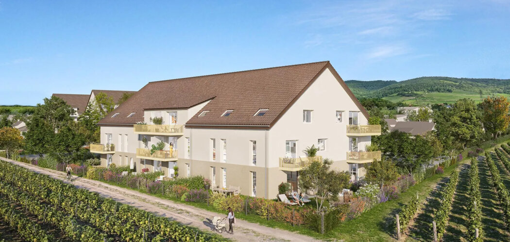 Programme immobilier neuf LE CLOS DES CAUDALIES - Wintzenheim logements du 2 au 3 pièces au cœur de l’Alsace (68920) - Référence : 17767