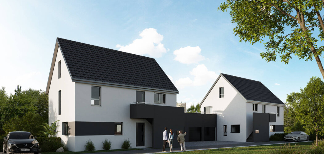 Programme immobilier neuf Les Duos D’Azur - Wiwersheim secteur pavillonnaire (67370) - Référence : 6897