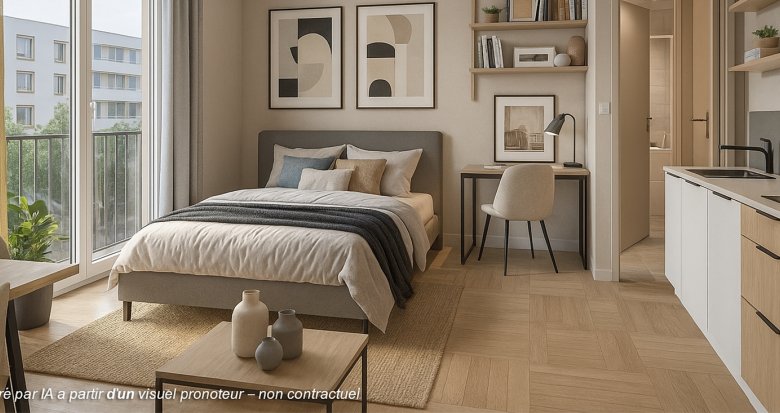 Achat / Vente immobilier neuf Strasbourg résidence étudiante à 6 min à pied du tram F (67000) - Réf. 13583