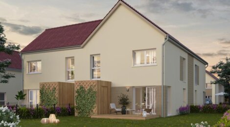 Programme immobilier neuf LES CARRES LUNARIA - Bischwihr : logements neufs en duplex proches de Colmar (68320) - Référence : 9111
