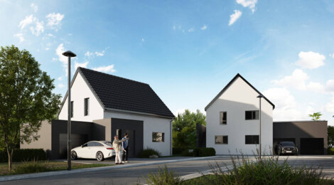 Programme immobilier neuf L'ORIZZONTE - Bischwiller : Résidence T3–T4 avec cadre résidentiel et confort optimisé proche des commodités (67240) - Référence : 7100