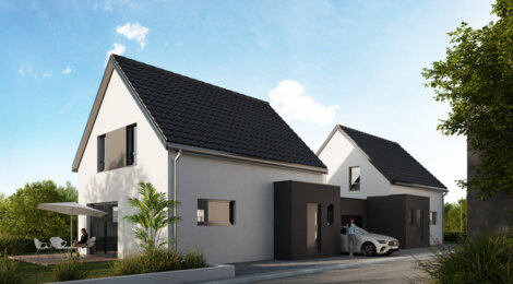 Programme immobilier neuf L'ORIZZONTE - Bischwiller : Résidence T3–T4 avec cadre résidentiel et confort optimisé proche des commodités (67240) - Référence : 7100