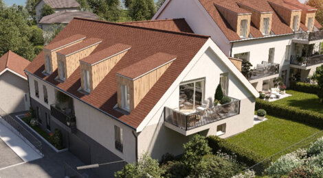 Programme immobilier neuf VILLA ARBORA - Bruebach logements avec extérieur près des pôles alsaciens (68440) - Référence : 17453