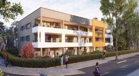 Programme immobilier neuf FLORE - Cernay : Résidence T2–T3 avec cadre naturel et confort moderne proche des espaces verts (68700) - Référence : 5229