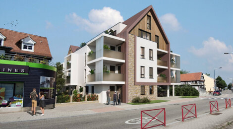 Programme immobilier neuf HARMONIA - Eckbolsheim : logements neufs sécurisés et verdoyants proche des commodités (67201) - Référence : 8335