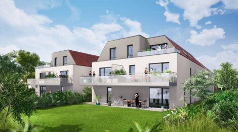 Programme immobilier neuf L'EDEN - Entzheim : logements neufs sécurisés et verdoyants en cœur de village (67960) - Référence : 7794