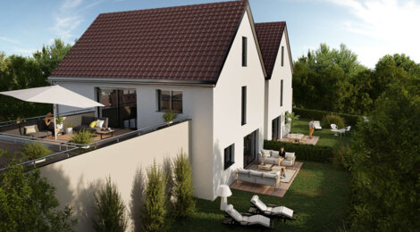 Programme immobilier neuf Les duos Ettendorf -  Ettendorf : logements neufs sécurisés et verdoyants proche des commodités (67350) - Référence : 8449